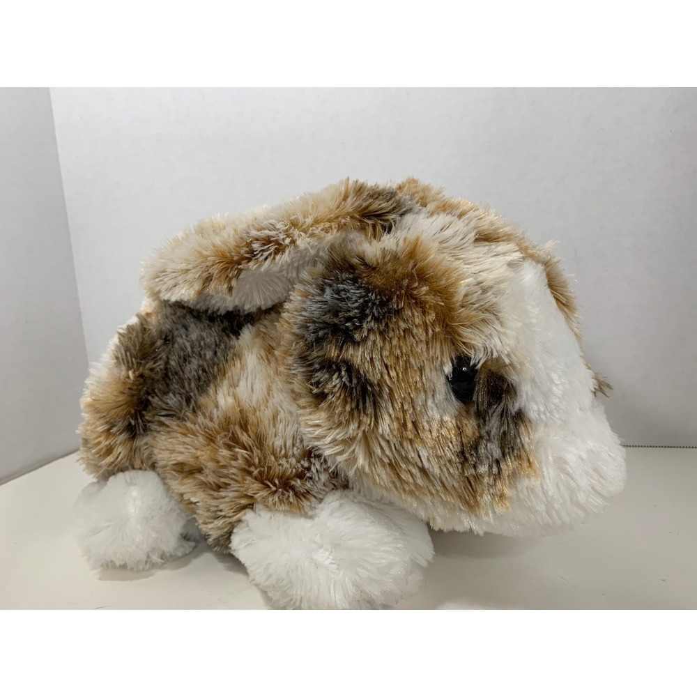 Dan‎ Dee large plush Easter bunny rabbit brown white soft spotted harlequin